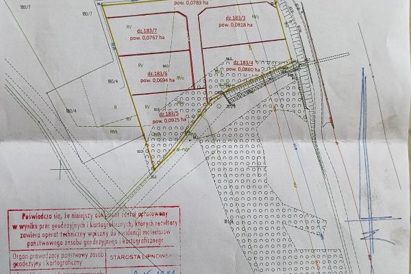 Działki budowlane 80zł/m2